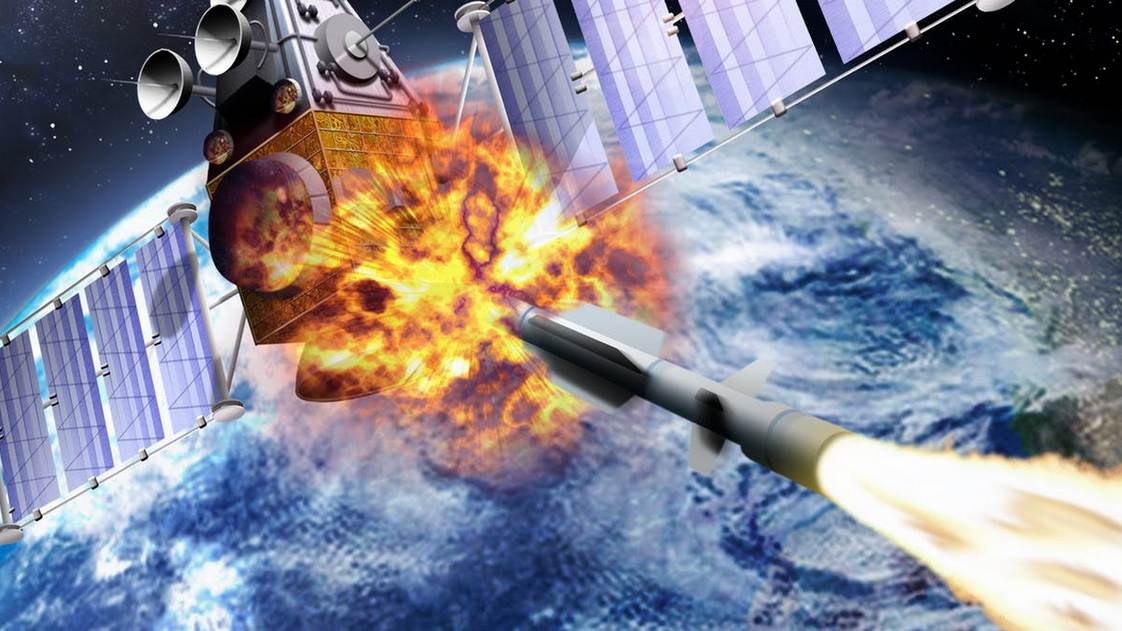 Space might soon be declares a war zone. Image credit: edobric/shutterstock