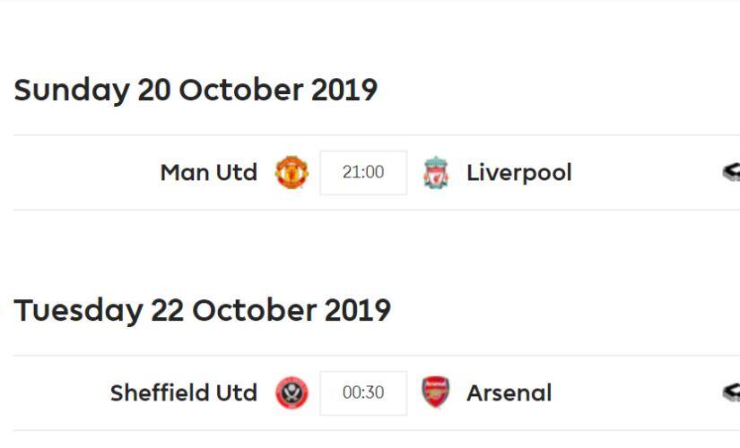 Image: Premier League website