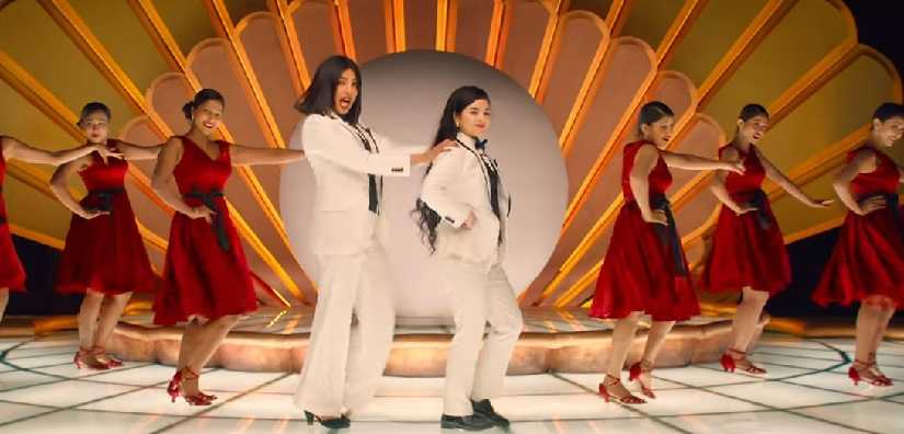 Priyanka Chopra and Zaira Wasim in a still from ‘Pink Gulaabi Sky’. YouTube
