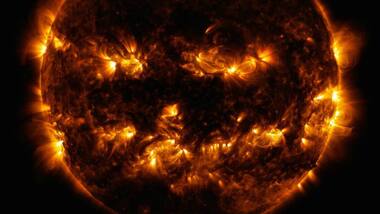NASA celebrates spooky season with some epic 'movie' posters and a creepy photo of the sun