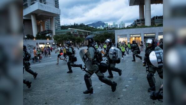 'Bear consequences for your actions': Chinese soldiers issue warning to Hong Kong protesters