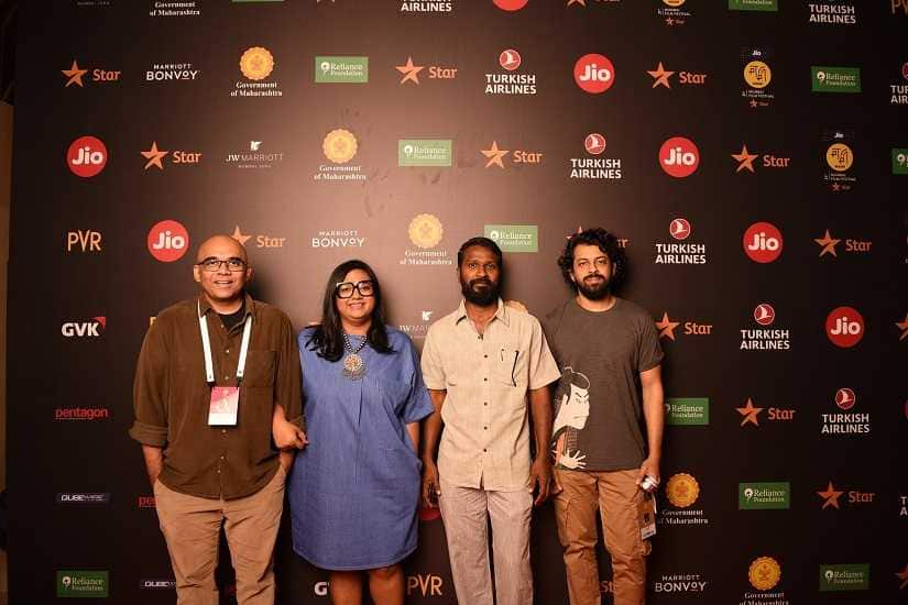 Baradwaj Rangan, Smriti Kiran, Vetrimaaran and Bejoy Nambiar. Image courtesy - MAMI 2019