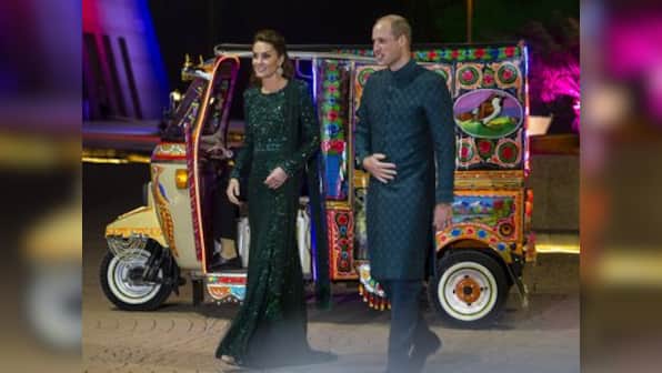 UK royals don traditional attire in shades of green during Pakistan visit; Kate Middleton's kurtas evoke memories of Princess Diana