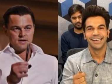Watch: Rajkummar Rao sells Leonardo DiCaprio a pen in promo clip for Made in China Watch: Rajkummar Rao sells Leonardo DiCaprio a pen in promo clip for Made in China