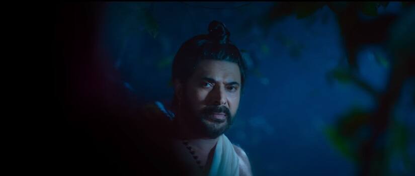 Mammootty in a still from Mamangam. YouTube