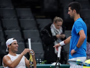 ATP Paris Masters 2019: Novak Djokovic, Rafa Nadal in 'intense' practice session, watch video ATP Paris Masters 2019: Novak Djokovic, Rafa Nadal in 'intense' practice session, watch video