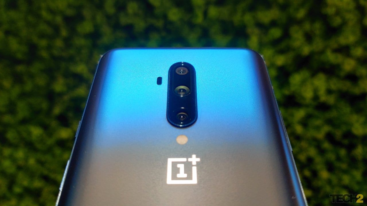 OnePlus 7T Pro uses a triple camera setup similar to the previous 7 Pro. Image: tech2/Abhijit Dey.