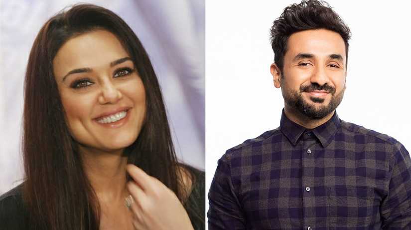 Preity Zinta and Vir Das. Image from Twitter