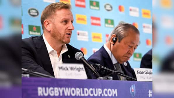 Rugby World Cup 2019: 'Remain indoors, check typhoon-related updates regularly', tournament officials tell fans gathered in Japan