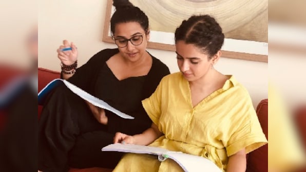 Shakuntala Devi: Vidya Balan, Sanya Malhotra begin script-reading session for upcoming biopic