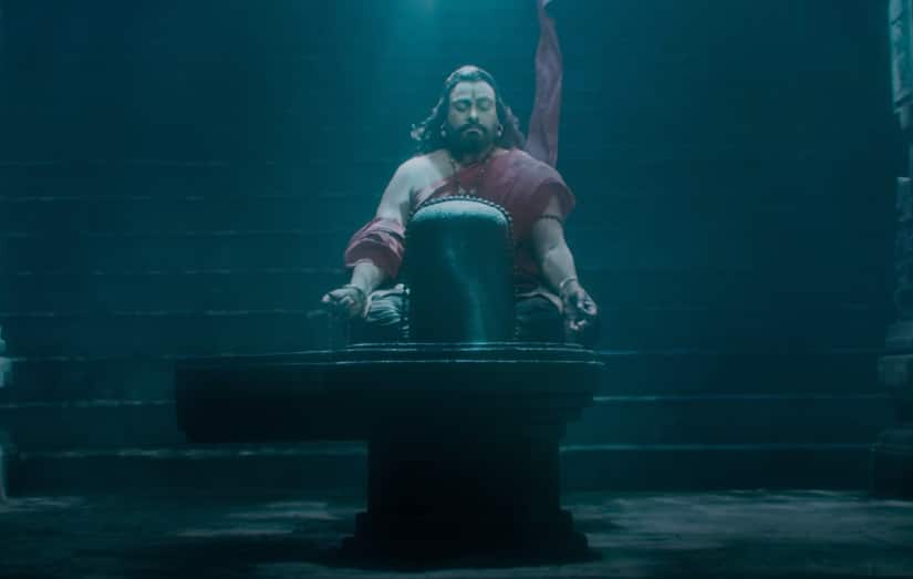 Chiranjeevi in a still from Sye Raa Narasimha Reddy. YouTube