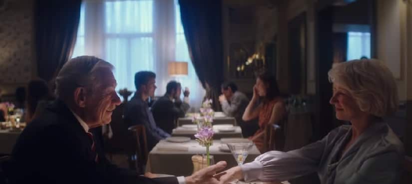 Ian McKellan and Helen Mirren in a still from The Good Liar. YouTube