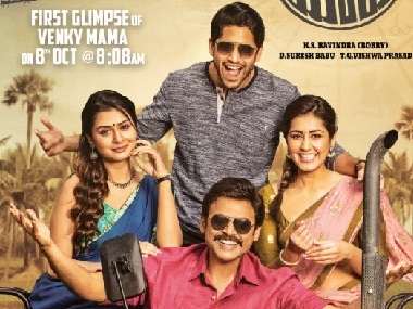Venky Mama first look: Venkatesh, Naga Chaitanya feature alongside Raashi Khanna, Paayal Rajput Venky Mama first look: Venkatesh, Naga Chaitanya feature alongside Raashi Khanna, Paayal Rajput