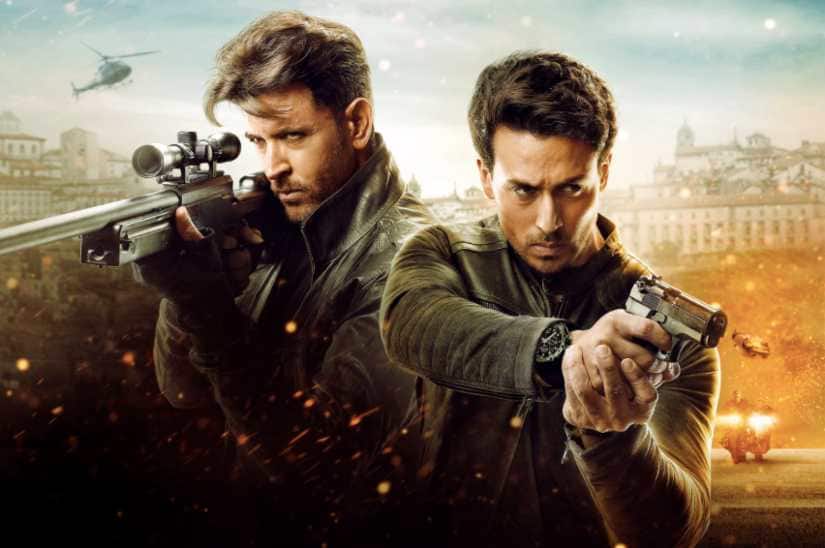 Hrithik Roshan and Tiger Shroff in War. Image from Twitter @taranadarsh
