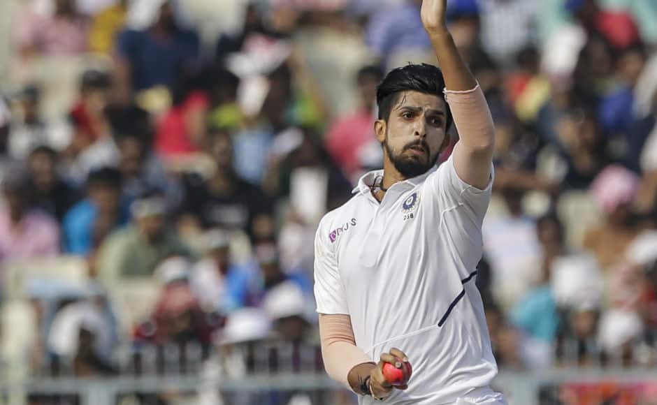 Ishant Sharma led the Indian pace battery, picking up 4 wickets in the second innings and finishing with a total of nine wickets in the Test. He also bagged both Man of the Match and Man of the Series awards. AP 