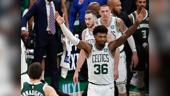 NBA fines Boston Celtics' Marcus Smart $15,000 for criticising referees during team's win over Charlotte Hornets