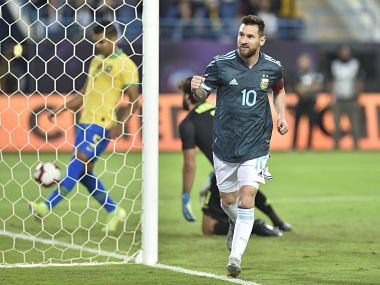 Lionel Messi marks international comeback from three-month ban with winning goal for Argentina against Brazil in friendly Lionel Messi marks international comeback from three-month ban with winning goal for Argentina against Brazil in friendly
