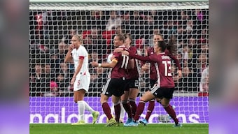 Klara Buehl's last-minute goal gives Germany narrow win as England women draw record crowd at Wembley