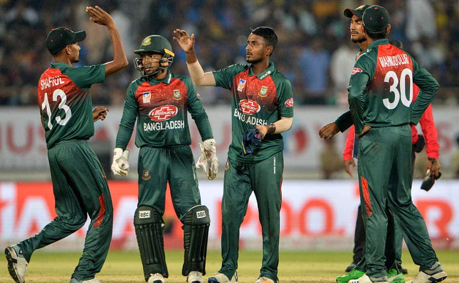 Aminul Islam’s wicket of Shikhar Dhawan was more like a consolation for Bangladesh as the hosts needed just less than 30 runs to win after the dismissal. AFP