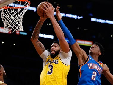 NBA: Anthony Davis' second-half blitz powers Lakers to win over Thunder; Luka Doncic shines in Mavericks' thrashing of Cavaliers NBA: Anthony Davis' second-half blitz powers Lakers to win over Thunder; Luka Doncic shines in Mavericks' thrashing of Cavaliers