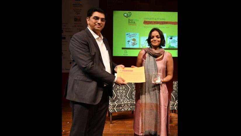 Author Prabhat and illustrator Priya Kuriyan were awarded the Big Little Book Award 2019 for their contributions to children's literature. Image via Twitter