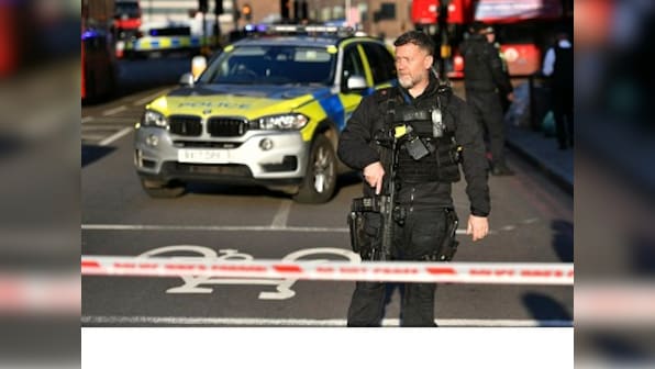 Several feared injured in stabbing near London Bridge; British Transport Police fire shots, detain suspect