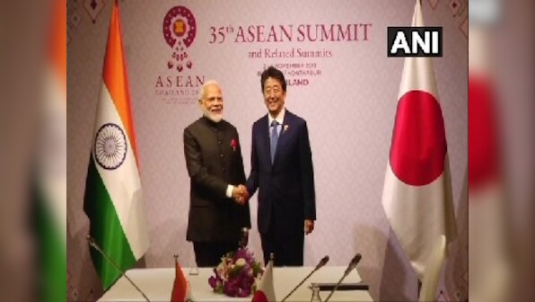Narendra Modi meets Shinzo Abe on sidelines of 35th ASEAN Summit in Bangkok for delegation-level meeting