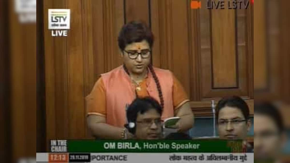 BJP MP Pragya Thakur tenders apology in LS for controversial remarks on Nathuram Godse, claims her comments 'were twisted'