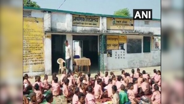 One litre of milk diluted with water served to 81 students as part of midday meal in UP's Sonbhadra; two teachers suspended after video goes viral