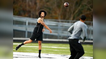 Colin Kaepernick snubs private NFL workout over liability waiver, holds public session