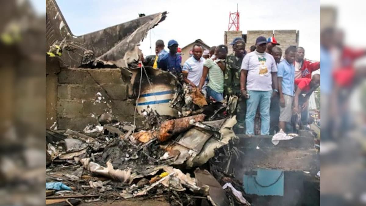 26 dead after plane crashes into homes in Congo's Goma; UN mission sends rescue team, fire engines