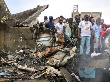 26 dead after plane crashes into homes in Congo's Goma; UN mission sends rescue team, fire engines 26 dead after plane crashes into homes in Congo's Goma; UN mission sends rescue team, fire engines