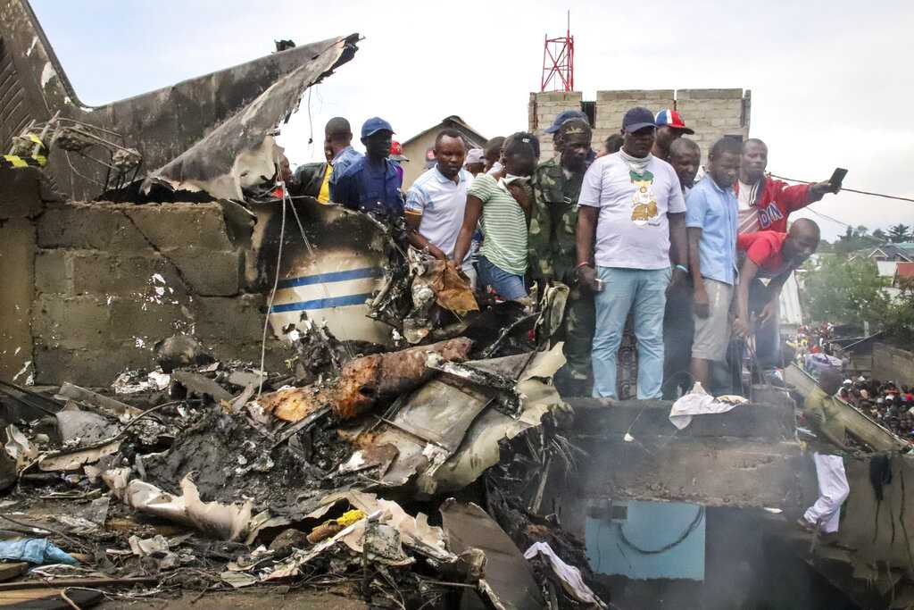 26 dead after plane crashes into homes in Congo's Goma; UN mission