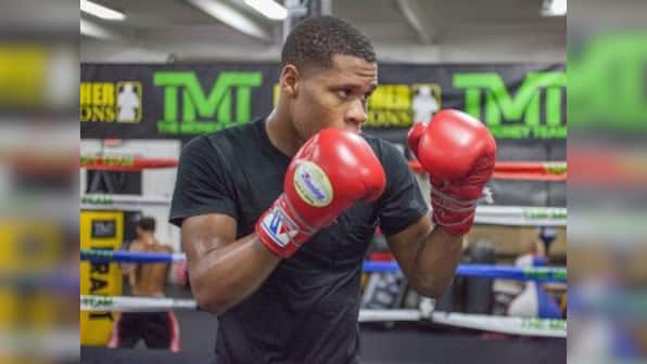 Unbeaten boxer Devin Haney beats Alfredo Santiago to make first defence of WBC lightweight title