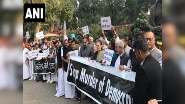 Winter Session of Parliament: LS, RS adjourn early amid protests by Opposition over Maharashtra govt formation