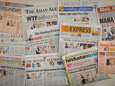 From 'WTFadnavis to We the idiots', how national newspapers highlighted latest plot twist in Maharashtra political tale From 'WTFadnavis to We the idiots', how national newspapers highlighted latest plot twist in Maharashtra political tale