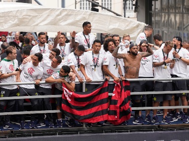 After lifting Copa Libertadores, Flamengo complete double by winning Brazilian league title as Palmeiras drop points After lifting Copa Libertadores, Flamengo complete double by winning Brazilian league title as Palmeiras drop points