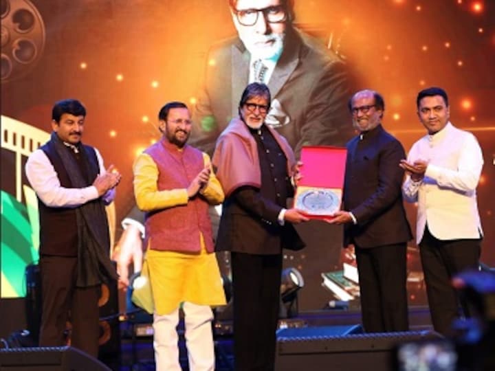 IFFI 2019: Rajinikanth honoured with the Icon of Golden Jubilee Award at ceremony, felicitated by Amitabh Bachchan