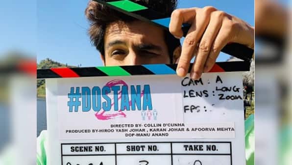 Dostana 2: Kartik Aaryan begins shooting for much awaited sequel, shares picture on Instagram with producer Karan Johar