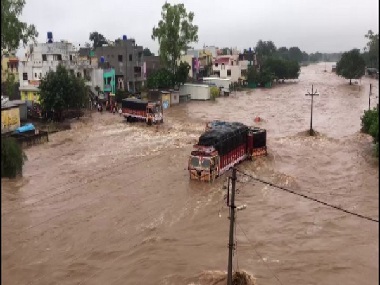 Heavy rainfall causes flood-like situation in Maharashtra's Nashik district; IMD predicts more spells of rain next week Heavy rainfall causes flood-like situation in Maharashtra's Nashik district; IMD predicts more spells of rain next week