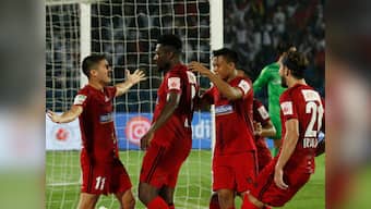 ISL 2019-20: Asamoah Gyan's first-half equaliser sees NorthEast United FC, Mumbai City FC play out 2-2 draw