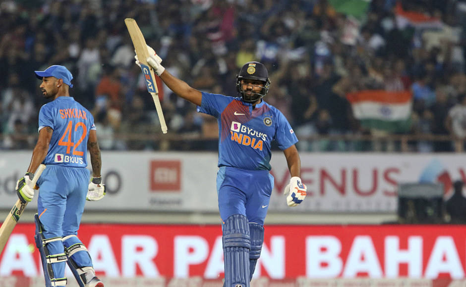 Rohit Sharma caps off 100th T20I with roaring display as India clinch series-levelling win over Bangladesh in Rajkot Rohit Sharma caps off 100th T20I with roaring display as India clinch series-levelling win over Bangladesh in Rajkot