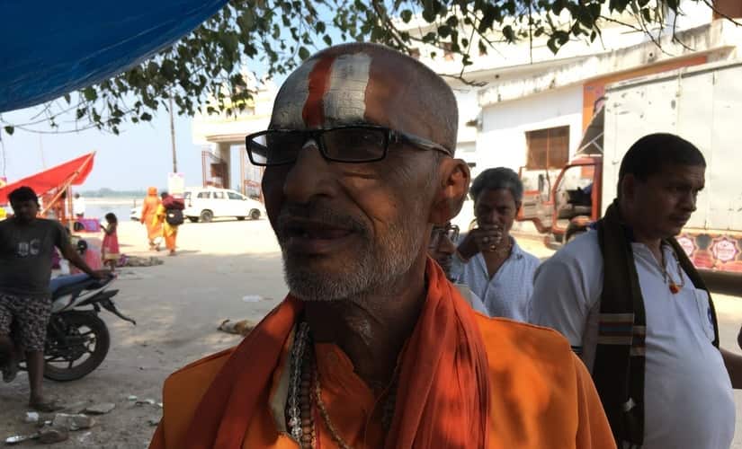  Sanjay Kumar Pandey, a local priest is happy that the Ram Temple will be built in Ayodhya. 