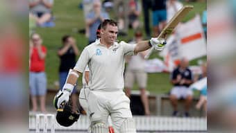 New Zealand vs England: Tom Latham's century puts visitors on back foot on rain-shortened opening day of second Test