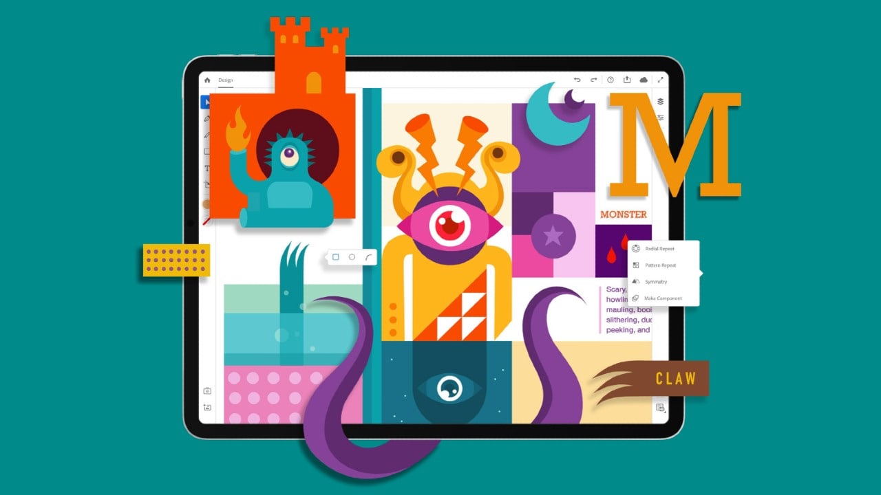 Adobe Illustrator on iPad previewed at MAX 2019.