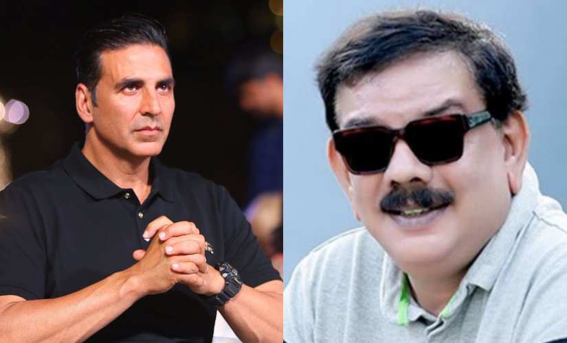 Akshay Kumar and Priyadarshan. Images from Twitter