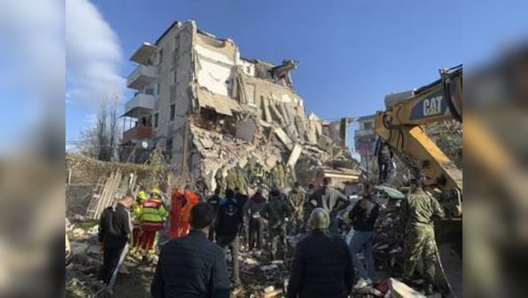 Earthquake in Albania leaves 14 dead, over 600 injured; rescue crews use excavators to look for survivors