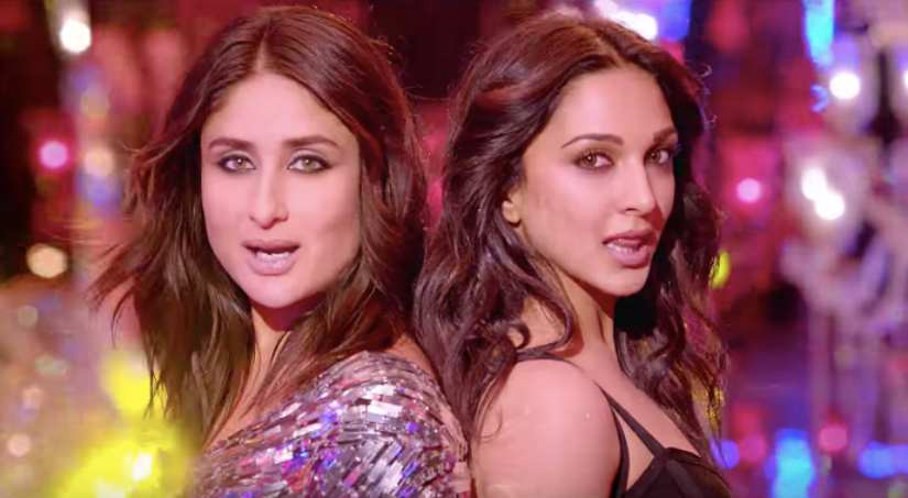 Kareena Kapoor Khan and Kiara Advani in a still from ‘Chandigarh Mein’. Image from YouTube