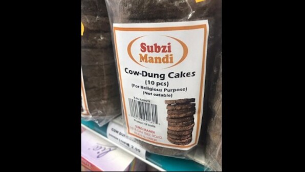 'Not eatable': Twitter on fire after US store stacks cow-dung cakes for sale, advises customers to restrict usage for 'religious purposes' only