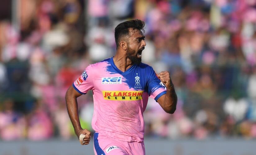Jaydev Unadkat during IPL 2019. AFP